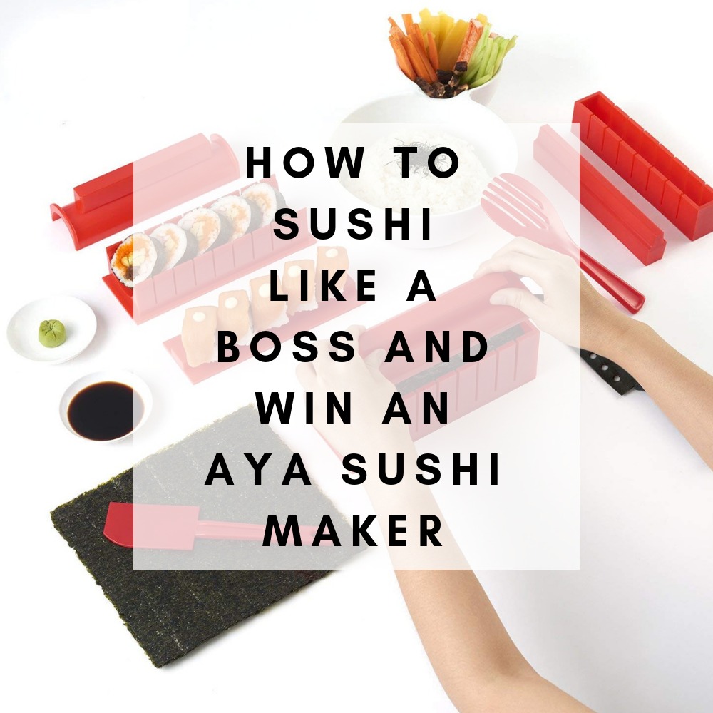 AYA Aya Sushi Making Kit - Original Sushi Maker Deluxe Exclusive Online  Video Tutorials Complete with Sushi Knife 11 Piece DIY