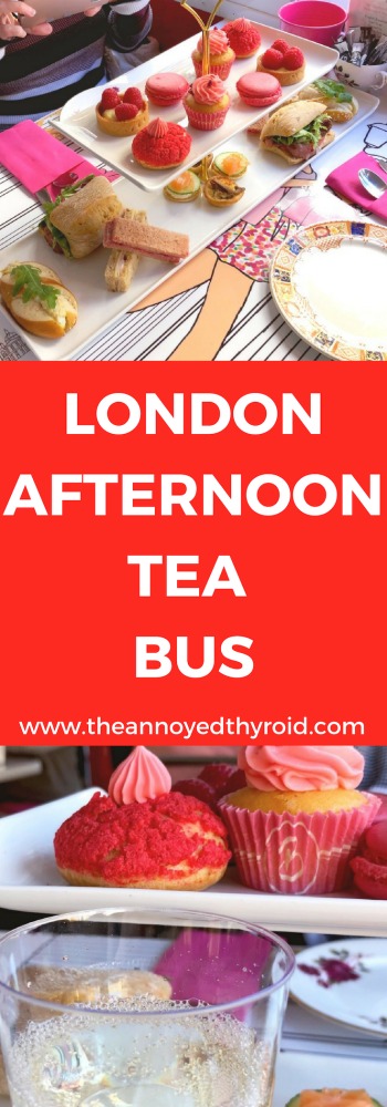 Afternoon tea bus london pin