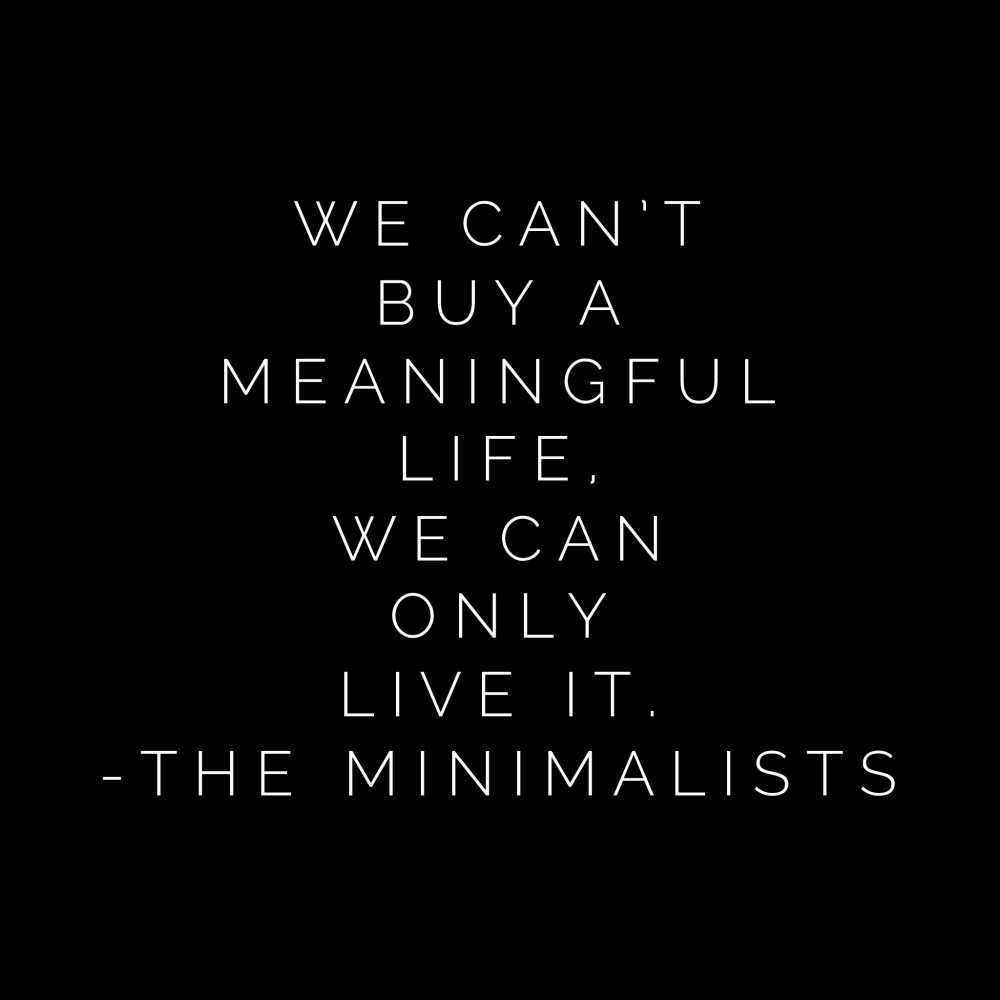 The Minimalists quote