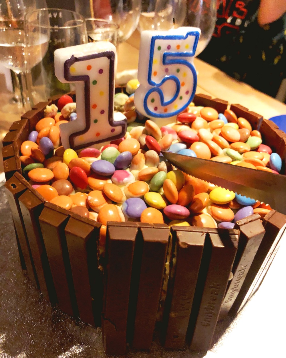 Taking stock kit kat birthday cake