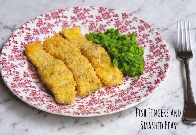 Fish Fingers and Smashed Peas