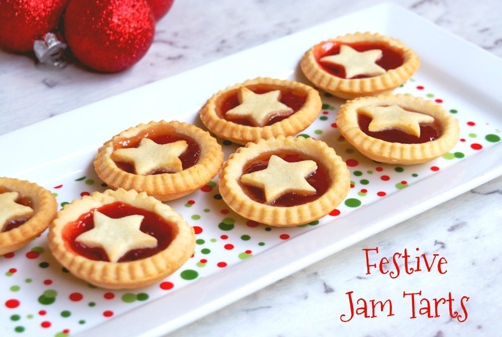 Festive jam tarts