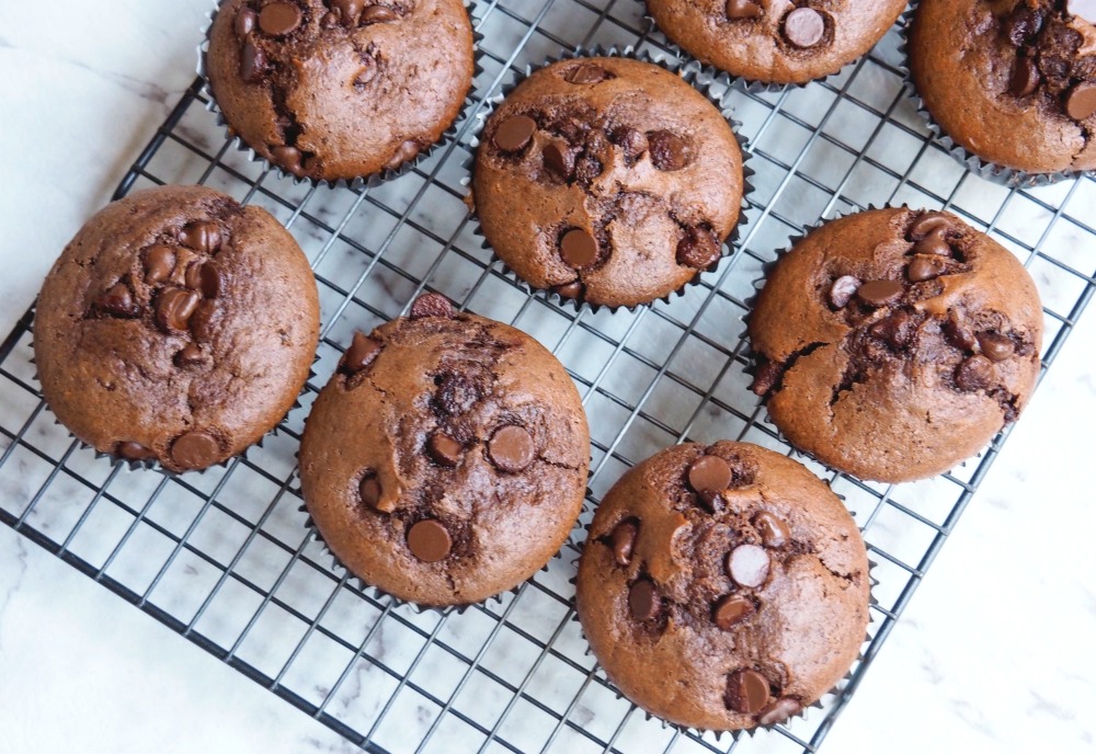 nigella's choc chocolate chip muffins 3