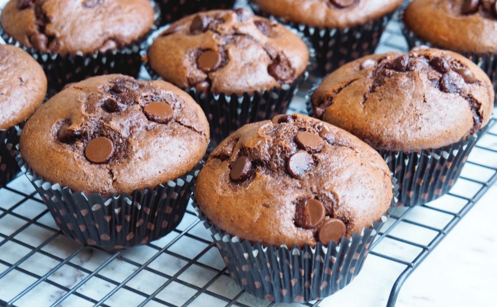 nigella's choc chocolate chip muffins 2