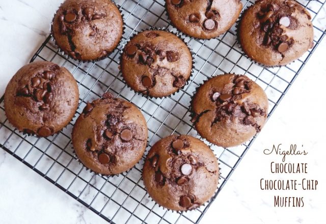 Nigella’s Chocolate Chocolate-Chip Muffins