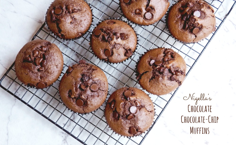 nigella's choc chocolate chip muffins