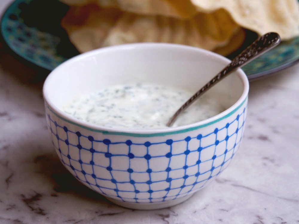 3 ingredient mint raita 4