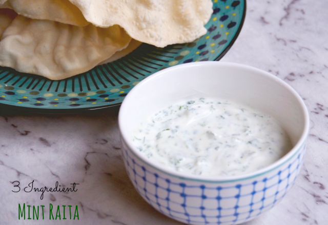 3 Ingrediet Mint Raita