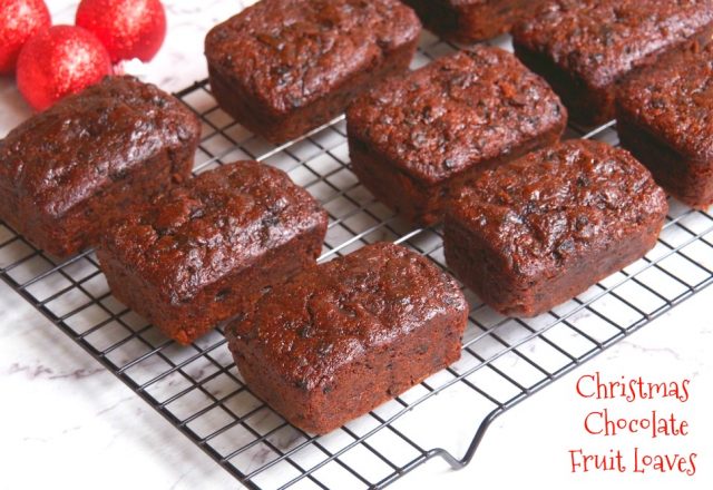 Christmas Chocolate Fruit Loaves