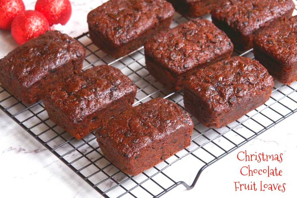 Christmas Chocolate Fruit Loaves