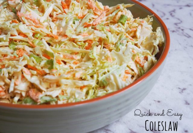 Quick and Easy Coleslaw