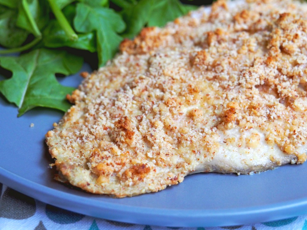 oven baked almond crumbed fish 4