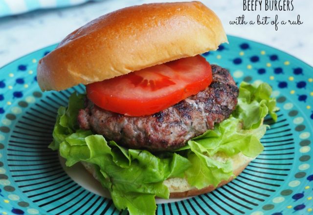 Beefy Burgers with a Bit of a Rub