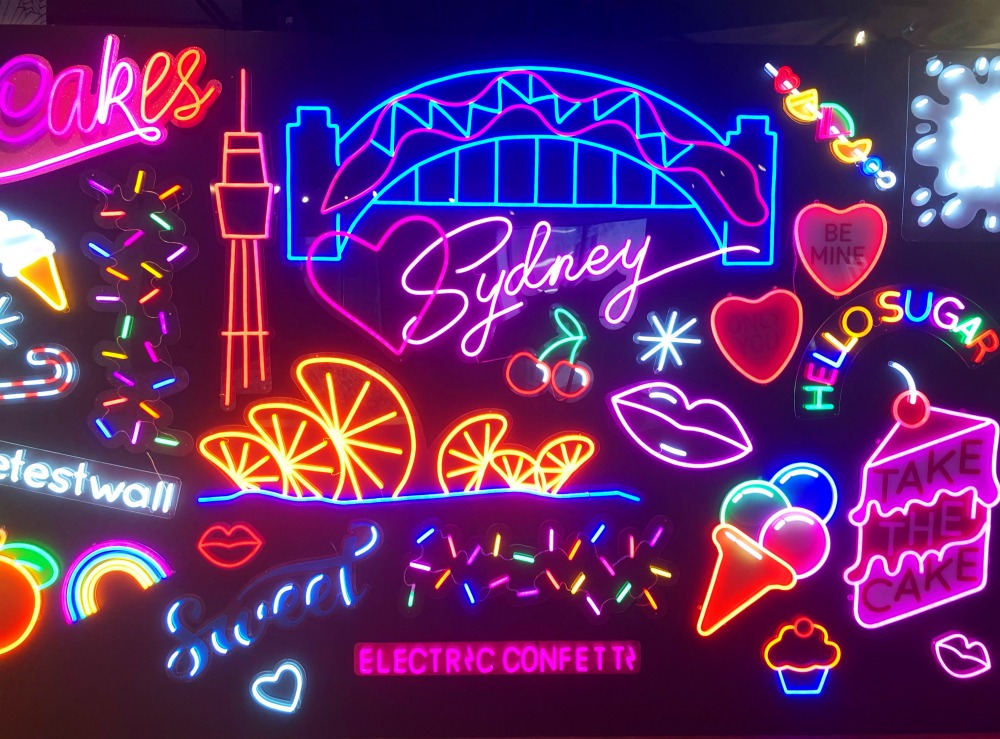 Sugar Republic Sydney - neon wall