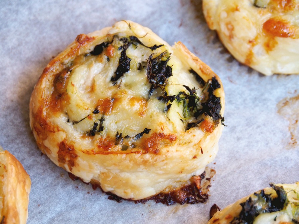 Cheesy Chicken Mustard and Spinach Scrolls 5