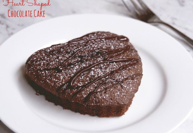 Heart-Shaped Chocolate Cake