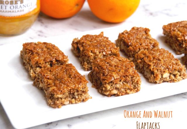 Orange and Walnut Flapjacks