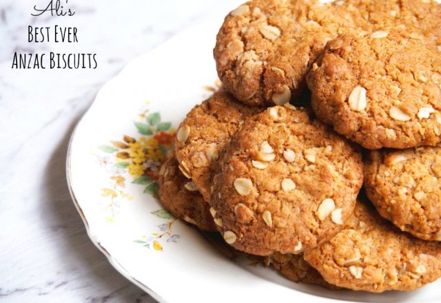 Ali’s Best Ever Anzac Biscuits