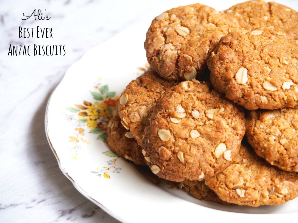 Ali’s Best Ever Anzac Biscuits