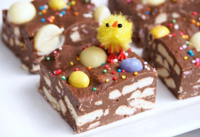 No Bake Easter Hedgehog Slice