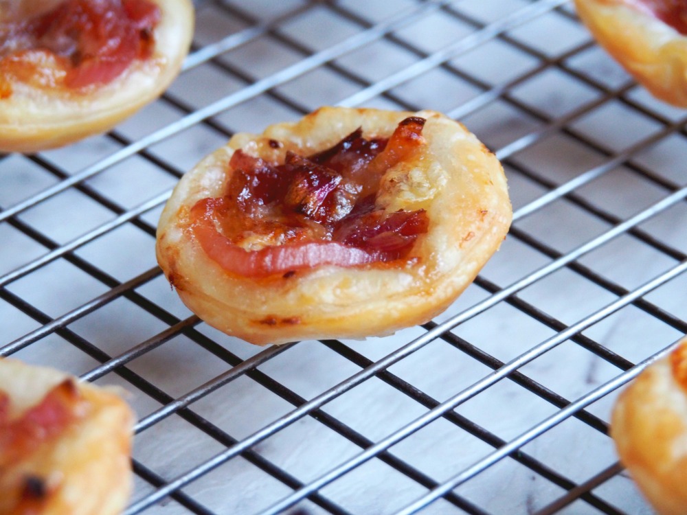 cranberry and caramelised red onion tarts 4