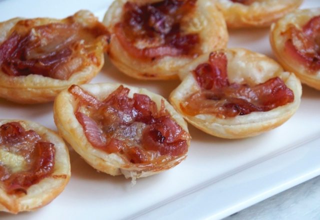 Mini Cranberry, Caramelised Onion and Brie Tarts