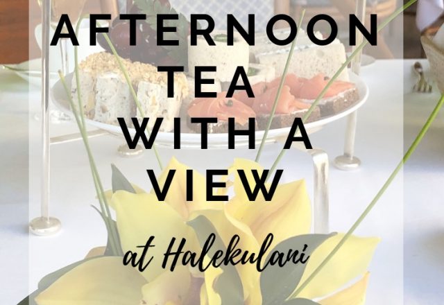 Afternoon Tea With a View at Halekulani