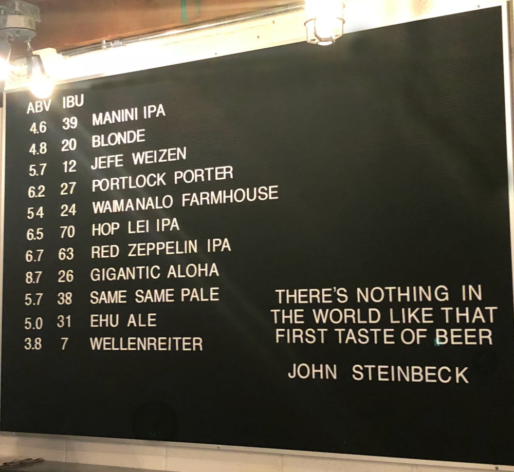 honolulu-beer-crawl-aloha-beer-list