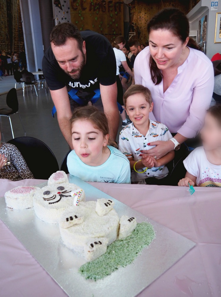 bunny birthday cake