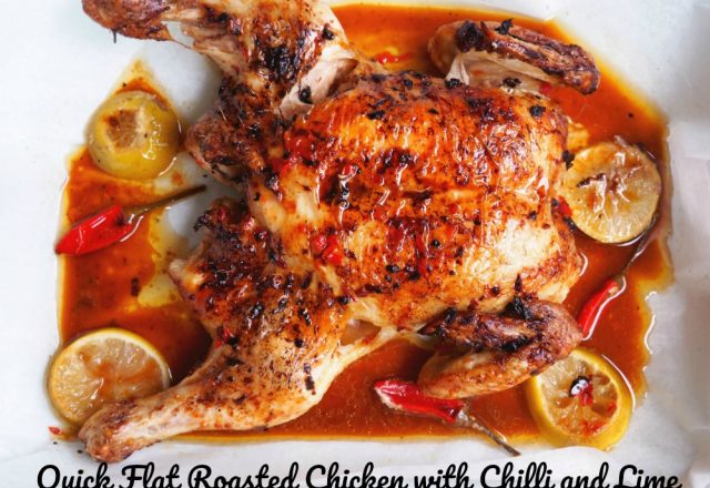 Donna Hay’s Quick Flat Roasted Chicken with Chilli and Lime