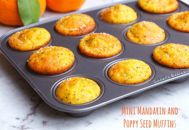 Mini Mandarin and Poppyseed Muffins