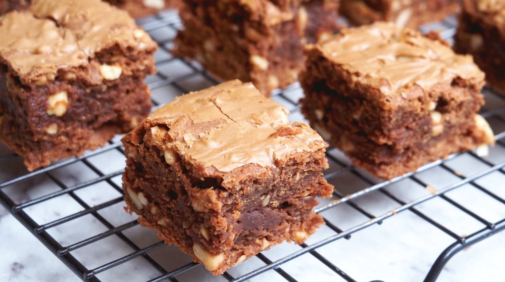 super nutty peanut butter brownies 4