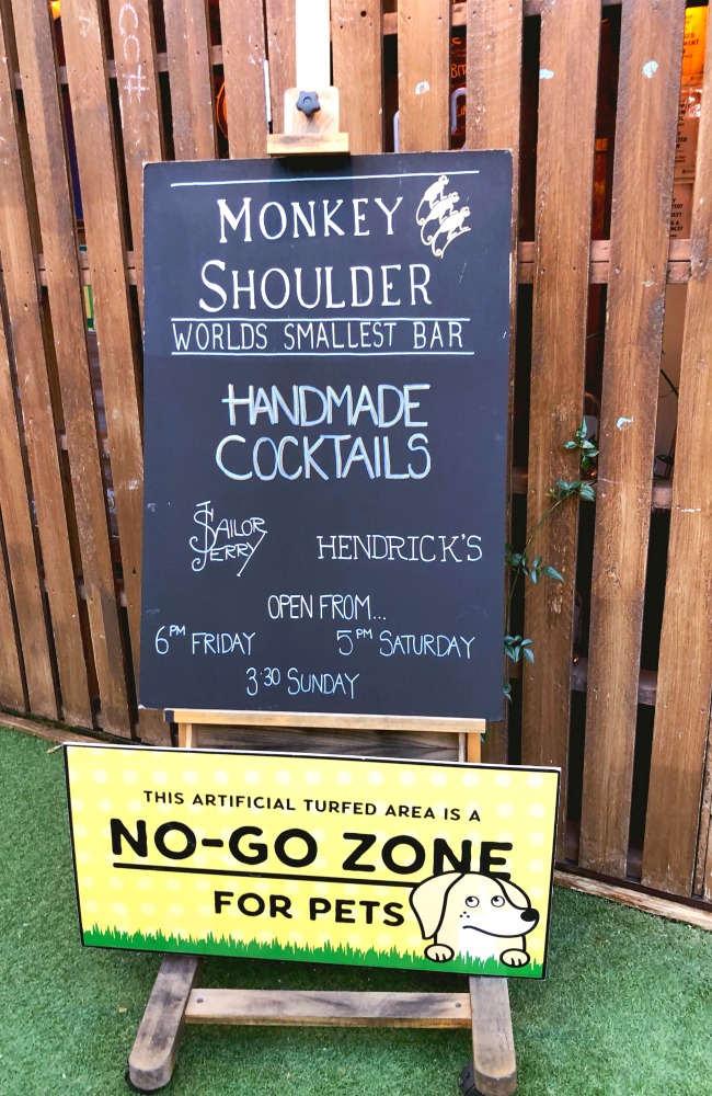 monkey shoulder cocktail bar