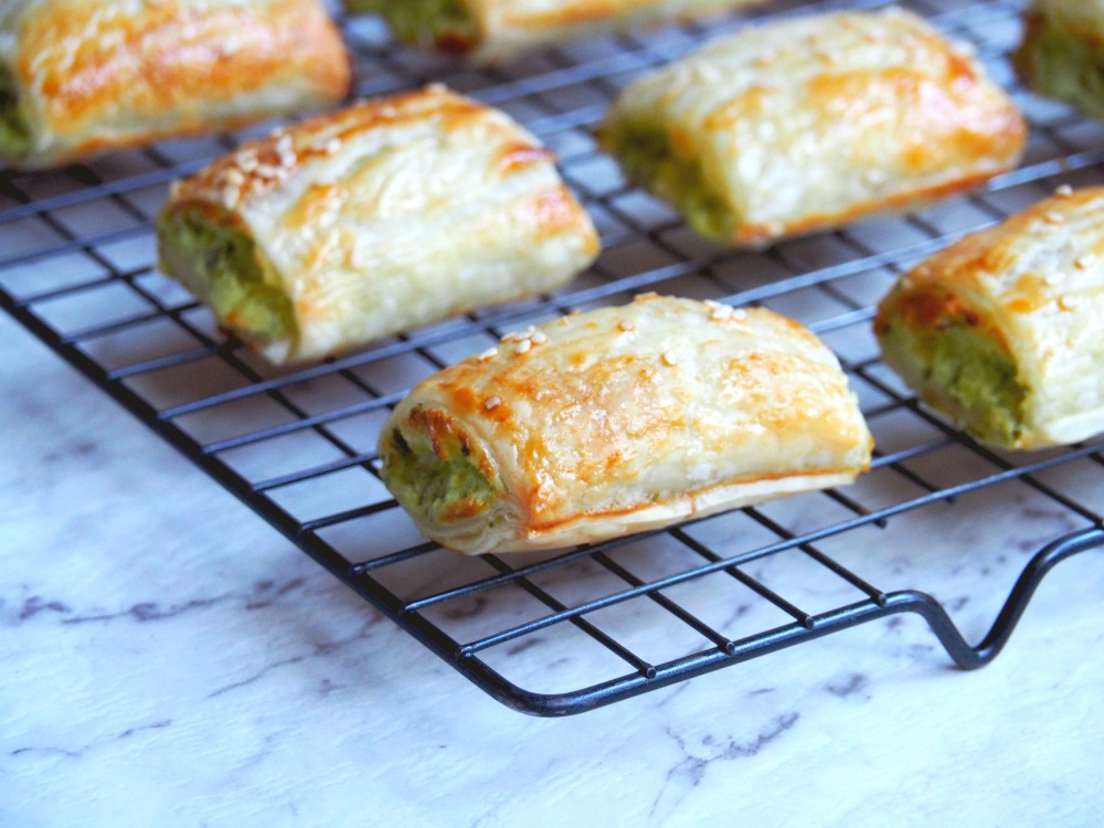 spinach and three cheese rolls