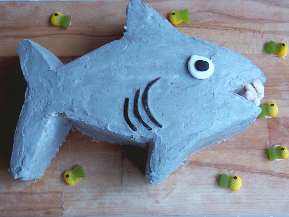 shark birthday cake