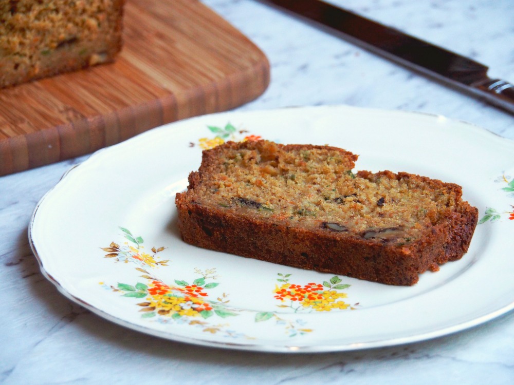 carrot zucchini orange loaf