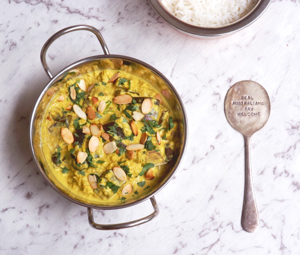 eggplant and coconut curry