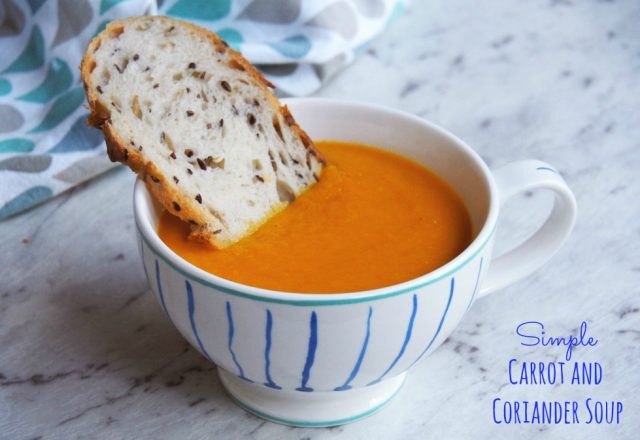 Carrot and Coriander Simple Soup