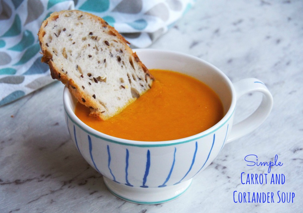 simple carrot and coriander soup