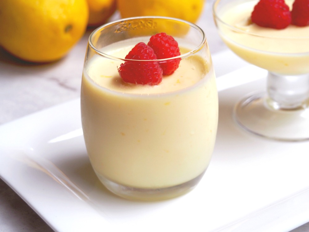 lemon posset glass