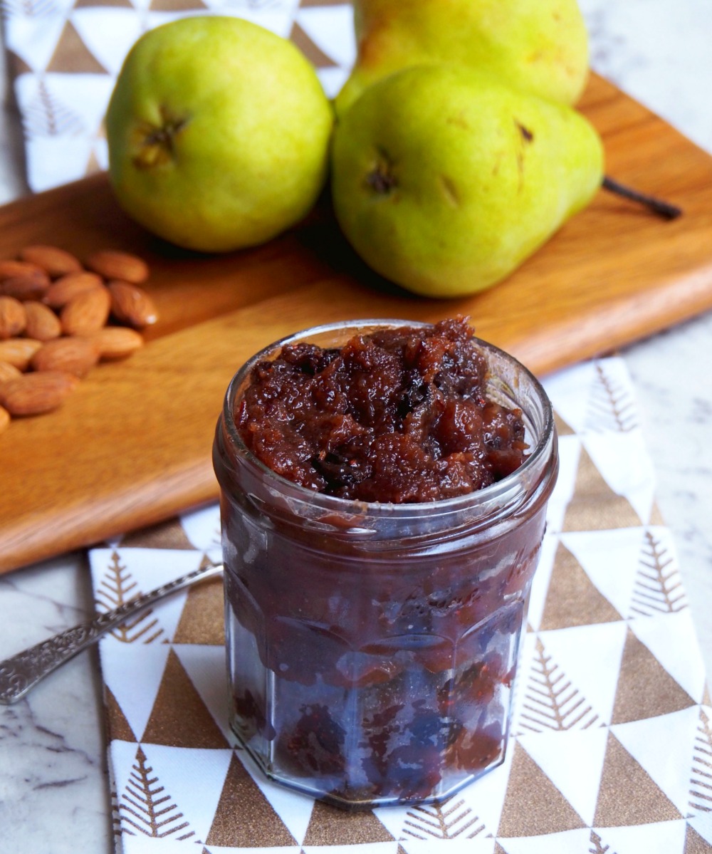 pear almond christmas mince