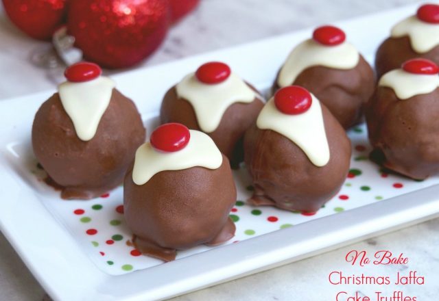 No Bake Christmas Jaffa Cake Truffles