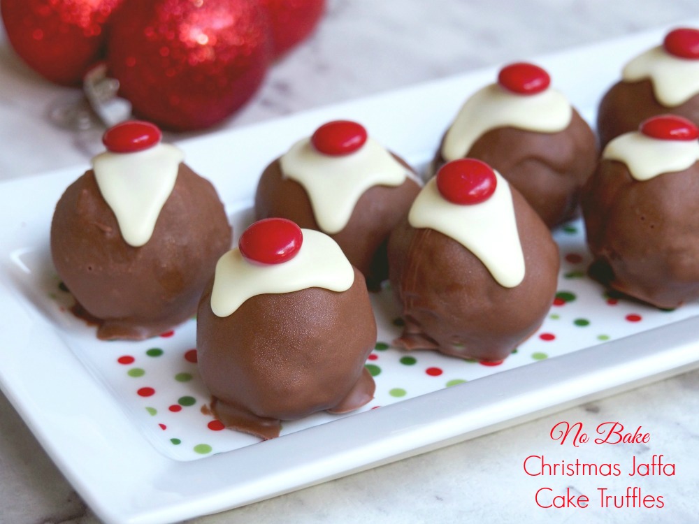 No Bake Christmas Jaffa Cake Truffles