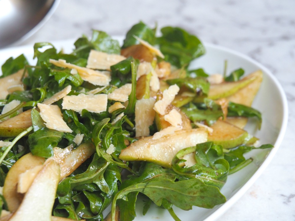 rocket pear parmesan salad 4