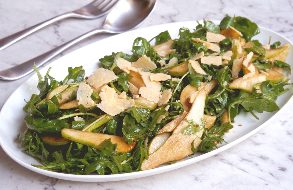 rocket pear parmesan salad 3