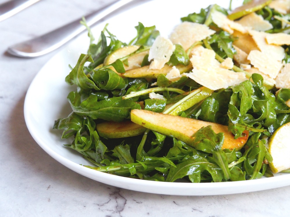 rocket pear parmesan salad 2