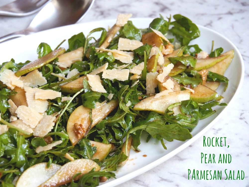 rocket pear parmesan salad