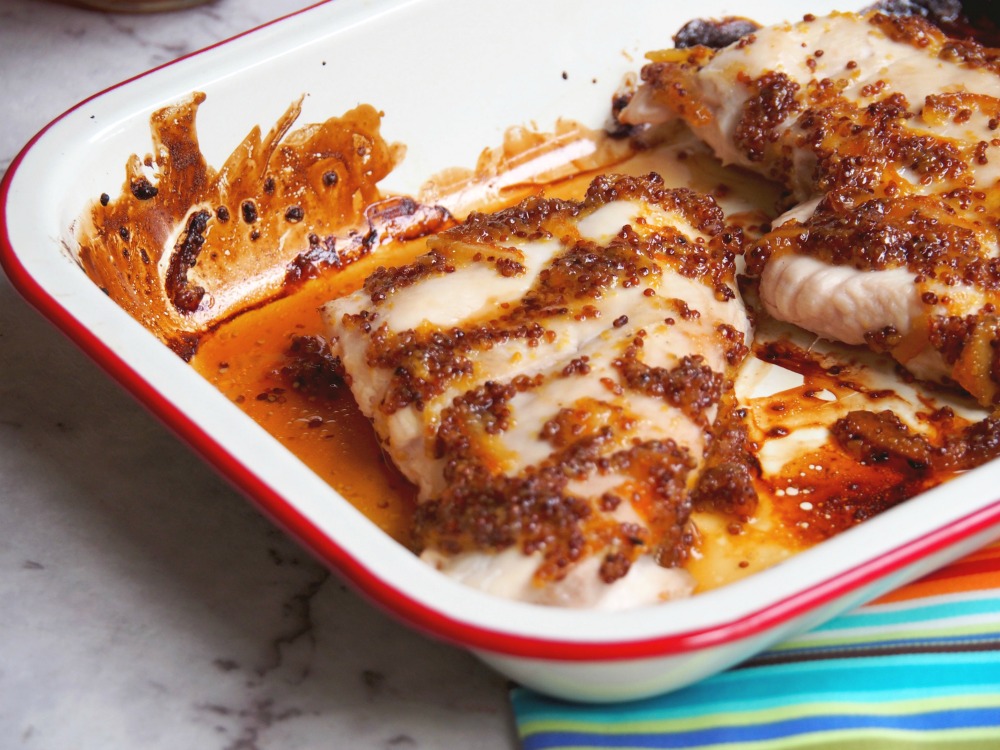 orange marmalade mustard chicken oven tray