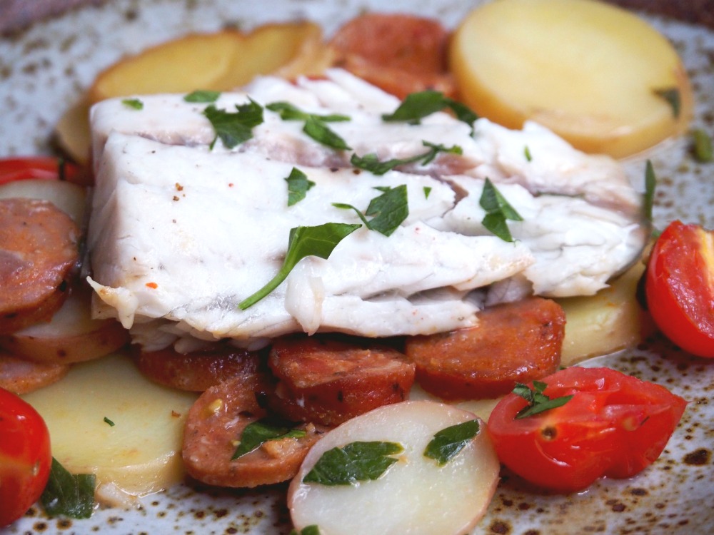 slow cooker chorizo potato barramundi one pot 2