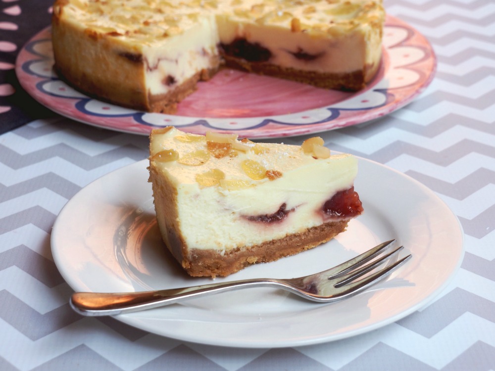 baked bakewell cheesecake 2